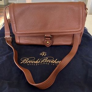 Brown Leather Brooks Brothers Handbag